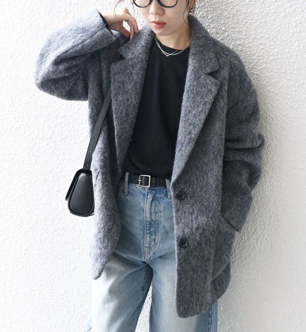 SHIPS any「SHIPS any: ウール ミックス シャギー シングル コート」|その他|