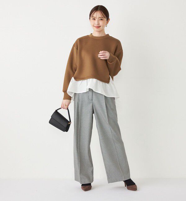 SHIPS Colors 「SHIPS Colors:〈洗濯機可能〉ダンボール フハクドッキング トップス」|Tシャツ・カットソー|