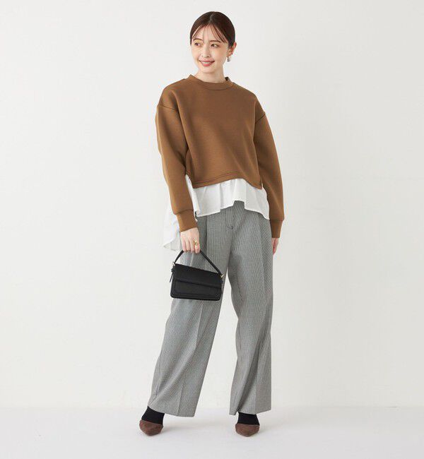 SHIPS Colors 「SHIPS Colors:〈洗濯機可能〉ダンボール フハクドッキング トップス」|Tシャツ・カットソー|