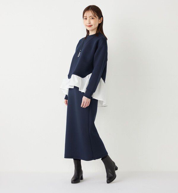 SHIPS Colors 「SHIPS Colors:〈洗濯機可能〉ダンボール フハクドッキング トップス」|Tシャツ・カットソー|