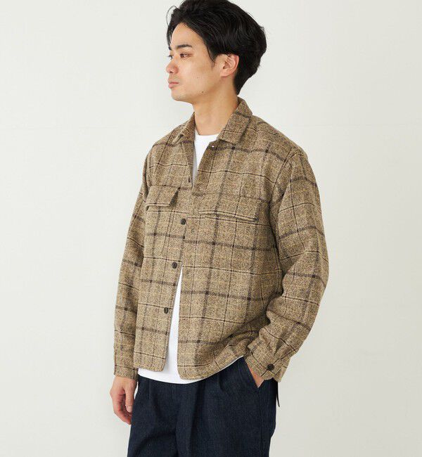 SHIPS Colors 「SHIPS Colors:〈洗濯機可能〉チェック柄 CPO シャツ ジャケット」|シャツ・ブラウス|