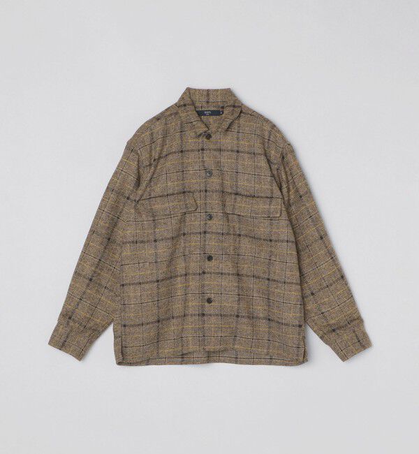 SHIPS Colors 「SHIPS Colors:〈洗濯機可能〉チェック柄 CPO シャツ ジャケット」|シャツ・ブラウス|ベージュ系