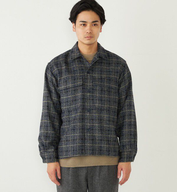 SHIPS Colors 「SHIPS Colors:〈洗濯機可能〉チェック柄 CPO シャツ ジャケット」|シャツ・ブラウス|