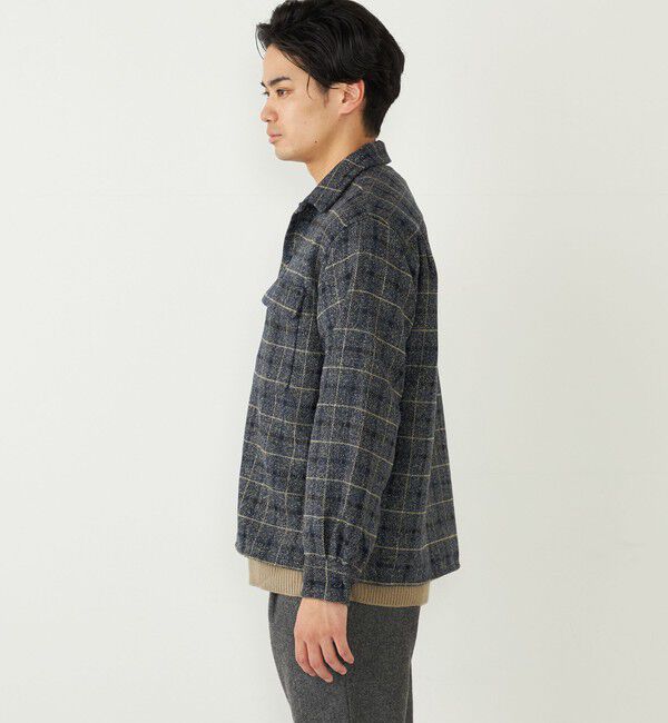 SHIPS Colors 「SHIPS Colors:〈洗濯機可能〉チェック柄 CPO シャツ ジャケット」|シャツ・ブラウス|