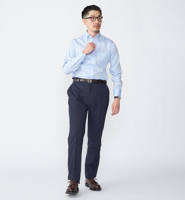 SHIPS「SHIPS: イージーアイロン ピケ イタリアンボタンダウンカラー シャツ」|シャツ・ブラウス|