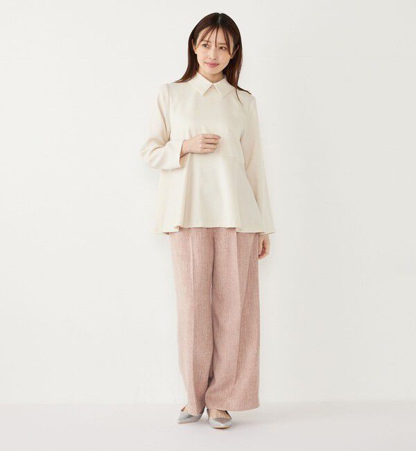 SHIPS Colors 「SHIPS Colors:〈手洗い可能〉デタッチャブルカラー2WAY ブラウス◇」|シャツ・ブラウス|