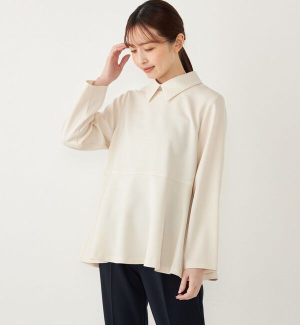 SHIPS Colors 「SHIPS Colors:〈手洗い可能〉デタッチャブルカラー2WAY ブラウス◇」|シャツ・ブラウス|