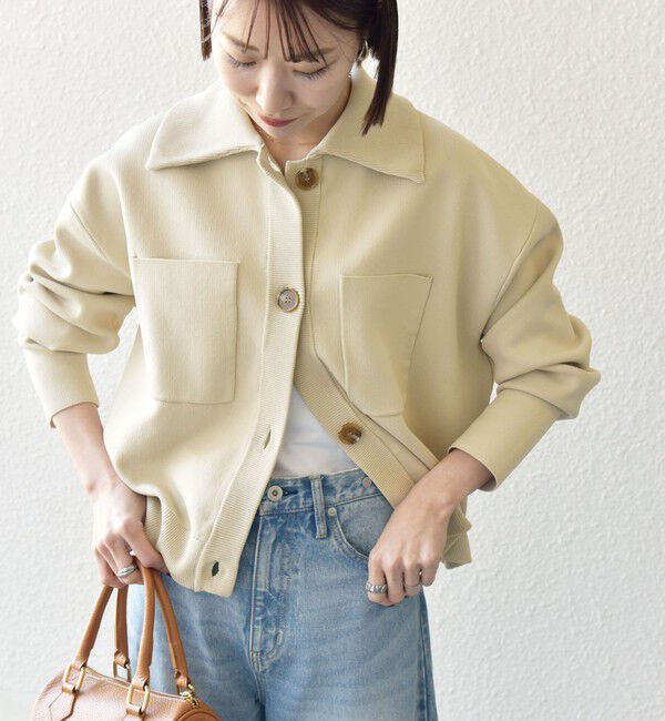 SHIPS any「SHIPS any:〈手洗い可能〉コンパクト ニット ジャケット カーディガン」|カーディガン|