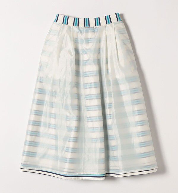 SHIPS any「SHIPS any:キャンバス ボーダー Aライン スカート」|スカート|