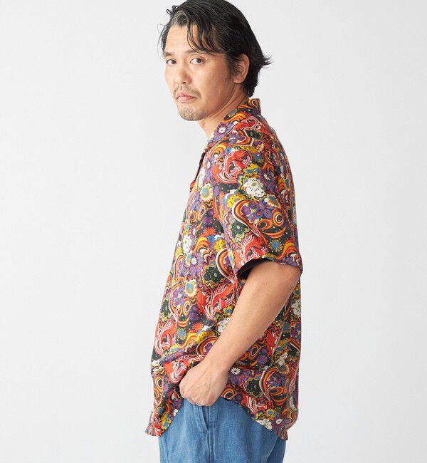 SHIPS「Southwick Gate Label: COLONIAL PRINT ショートスリーブ シャツ」|シャツ・ブラウス|