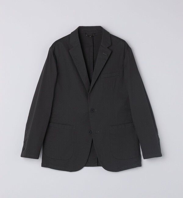 SHIPS「SHIPS:〈手洗い可能・セットアップ対応〉ウォッシュド ピケ 2ボタン ジャケット」|テーラードジャケット|ダークグレー