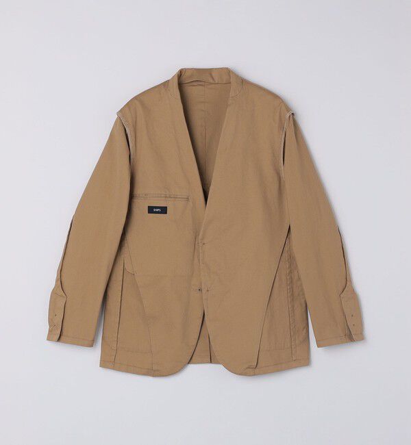 SHIPS「SHIPS:〈手洗い可能・セットアップ対応〉ウォッシュド ピケ 2ボタン ジャケット」|テーラードジャケット|