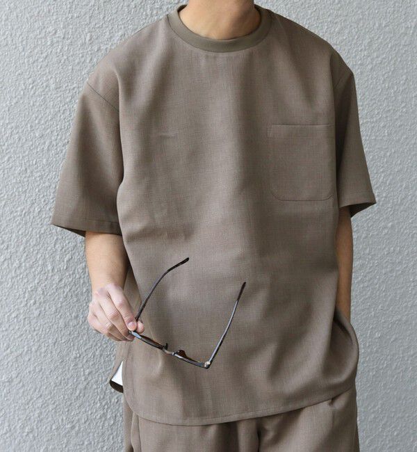 SHIPS any「SHIPS any:〈洗濯機可能〉ラウンド フェイク レイヤード Tシャツ(セットアップ対応) 25SS◇」|Tシャツ・カットソー|