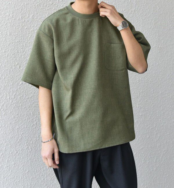 SHIPS any「SHIPS any:〈洗濯機可能〉ラウンド フェイク レイヤード Tシャツ(セットアップ対応) 25SS◇」|Tシャツ・カットソー|