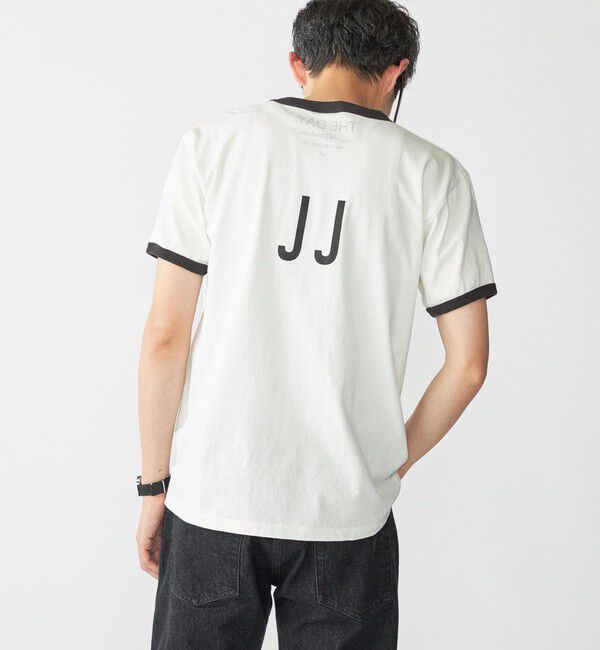 SHIPS「【SHIPS別注】THE DAY ON THE BEACH: プリント リンガー Tシャツ」|Tシャツ・カットソー|