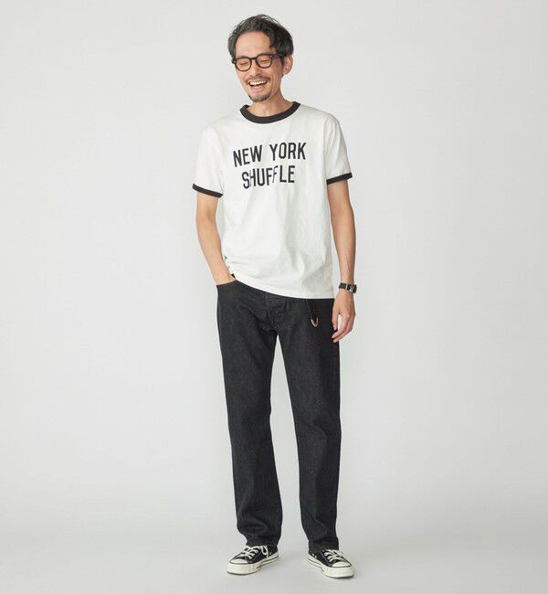 SHIPS「【SHIPS別注】THE DAY ON THE BEACH: プリント リンガー Tシャツ」|Tシャツ・カットソー|