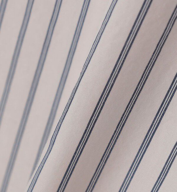 SHIPS「SHIPS: 100S バンドカラー ストライプ シャツ」|シャツ・ブラウス|