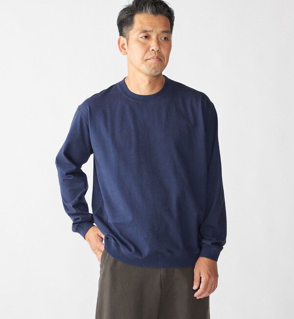 SHIPS「SHIPS: AUTHENTIC コットン スウェット ロングスリーブ Tシャツ」|Tシャツ・カットソー|