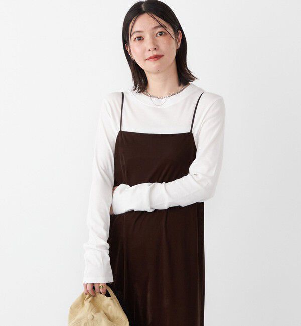 SHIPS Colors 「SHIPS Colors:〈手洗い可能〉シアー ドライ タッチ インナー TEE」|Tシャツ・カットソー|