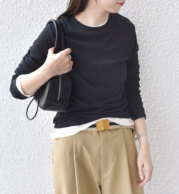 SHIPS Colors 「SHIPS Colors:〈手洗い可能〉シアー ドライ タッチ インナー TEE」|Tシャツ・カットソー|