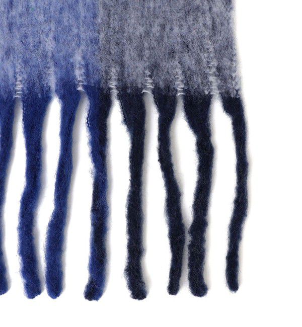 SHIPS any「SHIPS any:〈手洗い可能〉ボリューム シャギー チェック マフラー (ユニセックス) 25AW◇」|マフラー|