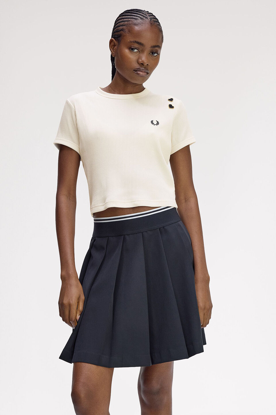 FRED PERRY 「Amy Winehouse Ribbed T-Shirt」|Tシャツ・カットソー|