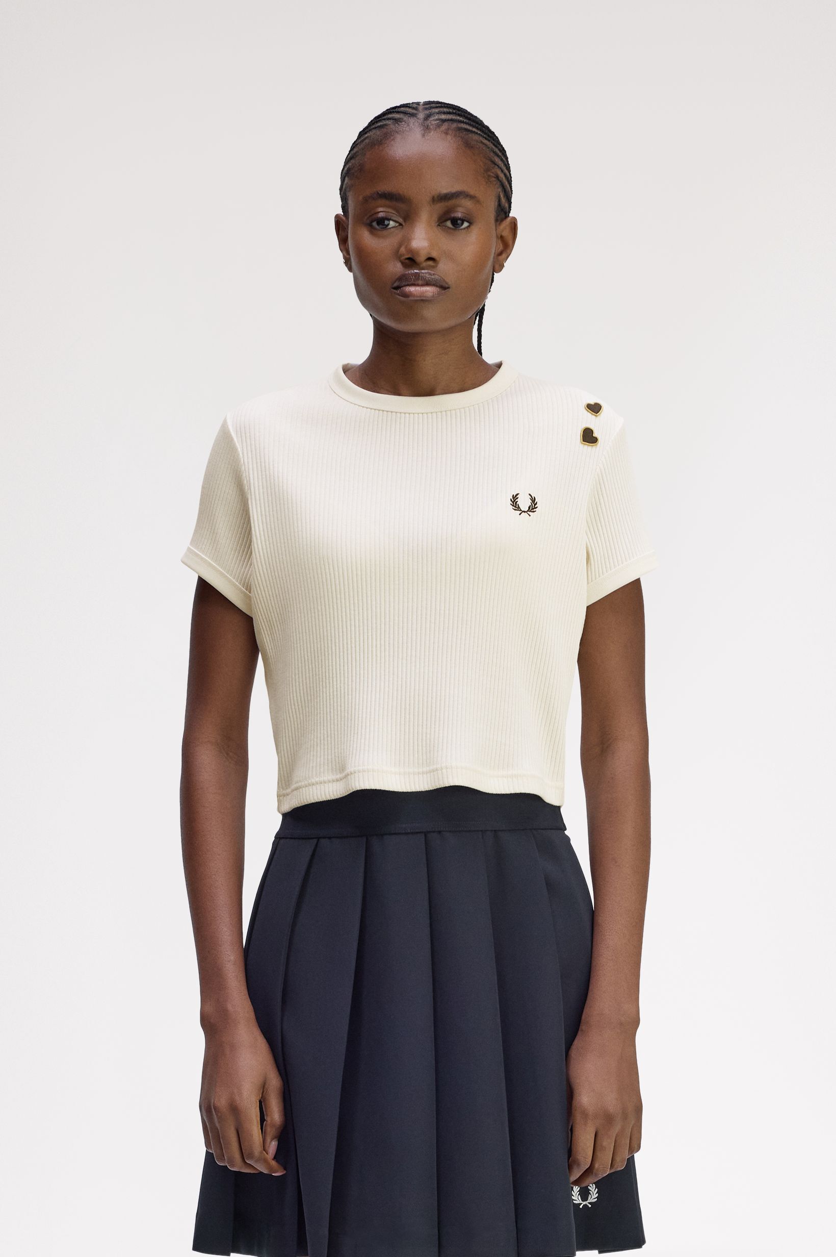 FRED PERRY 「Amy Winehouse Ribbed T-Shirt」|Tシャツ・カットソー|