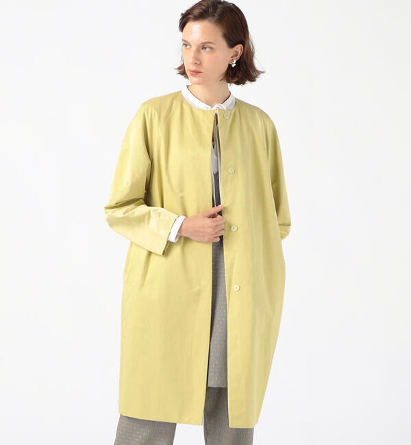TOMORROWLAND collection「スパークツイル コクーンコート」|ノーカラーコート|