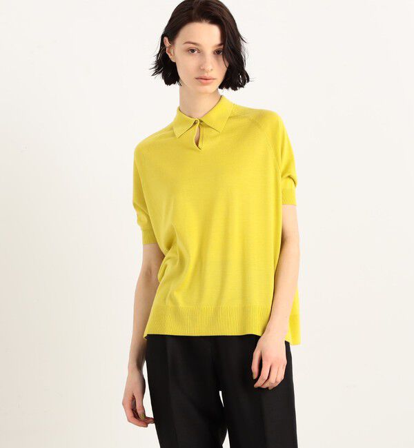 TOMORROWLAND collection「カシミヤシルク ポロカラープルオーバー」|ニット・セーター|
