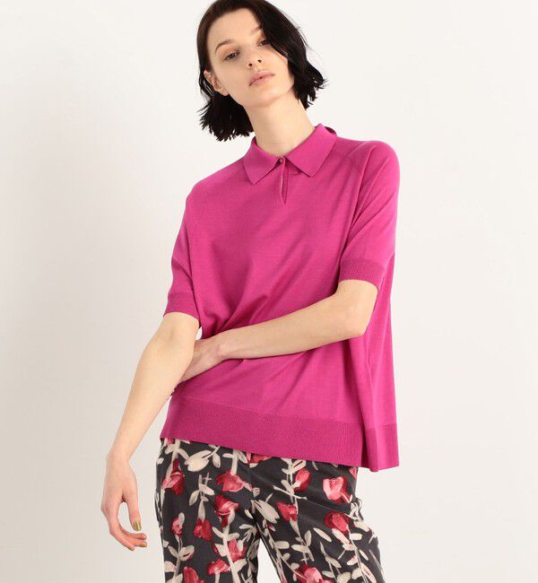 TOMORROWLAND collection「カシミヤシルク ポロカラープルオーバー」|ニット・セーター|