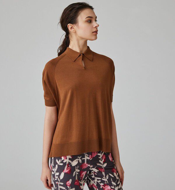 TOMORROWLAND collection「カシミヤシルク ポロカラープルオーバー」|ニット・セーター|