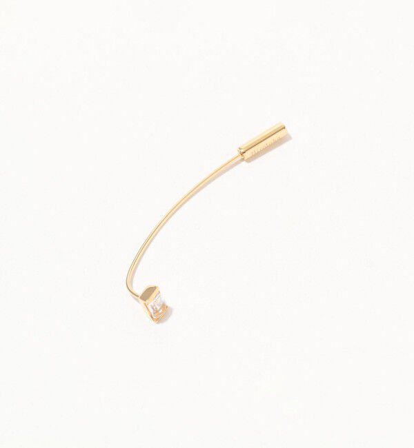 TOMORROWLAND GOODS「Hirotaka Bird of Paradise ゴールド&times;ホワイトトパーズ バーピアス」|ピアス|