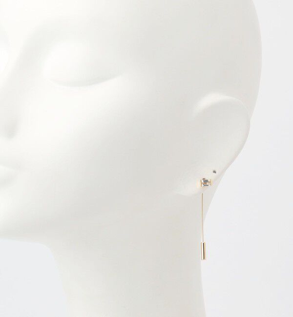 TOMORROWLAND GOODS「Hirotaka Bird of Paradise ゴールド&times;ホワイトトパーズ バーピアス」|ピアス|