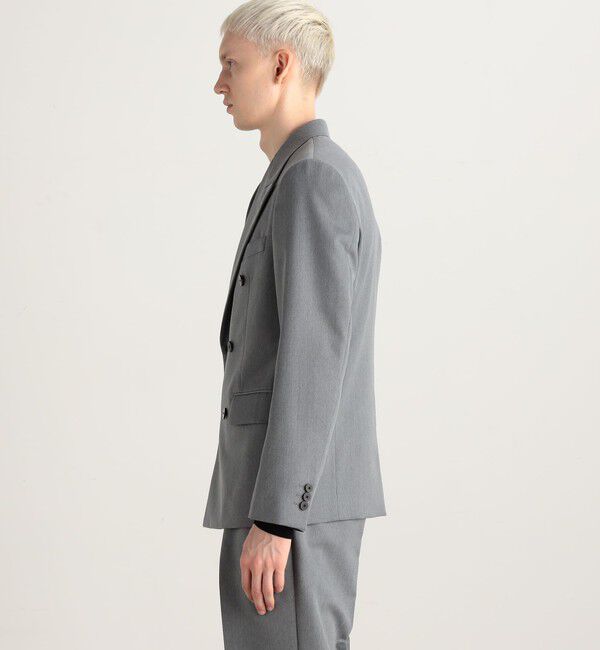 Edition「ウールモヘヤピークドラペルダブルジャケット」|テーラードジャケット|