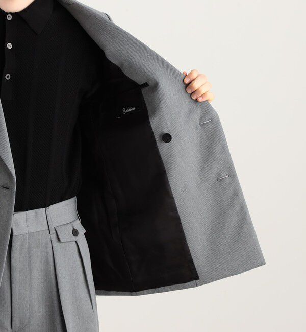 Edition「ウールモヘヤピークドラペルダブルジャケット」|テーラードジャケット|