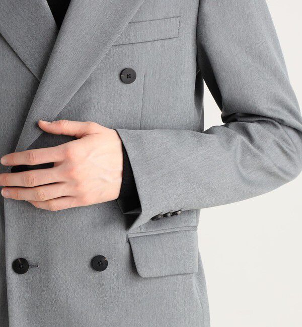 Edition「ウールモヘヤピークドラペルダブルジャケット」|テーラードジャケット|