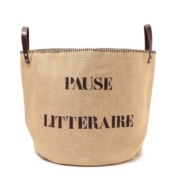 TOMORROWLAND HOME「ジュート ランドリーバスケットバッグ」|トイレタリー・ランドリーグッズ|48 ダークブラウン