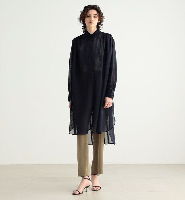 BACCA「コットンボイル ボリュームシャツドレス」|ワンピース|