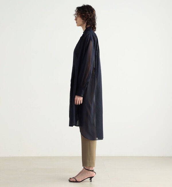 BACCA「コットンボイル ボリュームシャツドレス」|ワンピース|