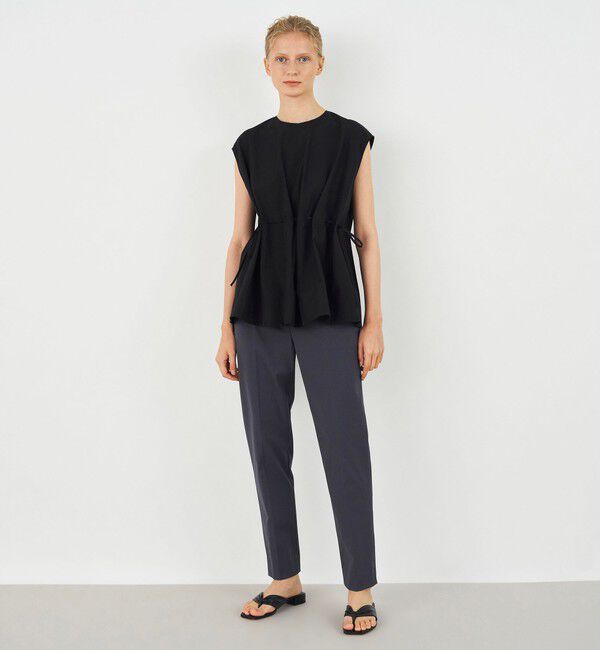 DES PRES「コットンタイプライター フロントアジャストブラウス」|シャツ・ブラウス|