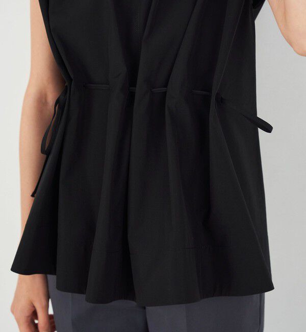 DES PRES「コットンタイプライター フロントアジャストブラウス」|シャツ・ブラウス|