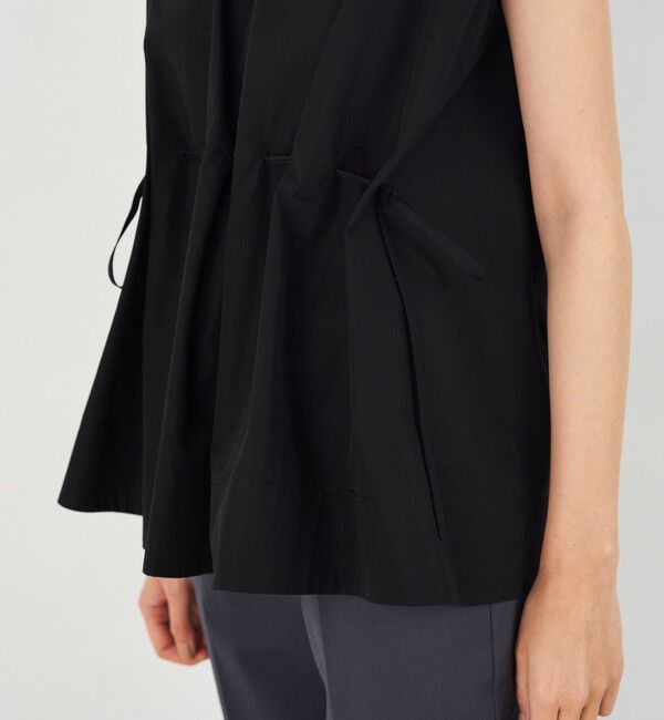 DES PRES「コットンタイプライター フロントアジャストブラウス」|シャツ・ブラウス|