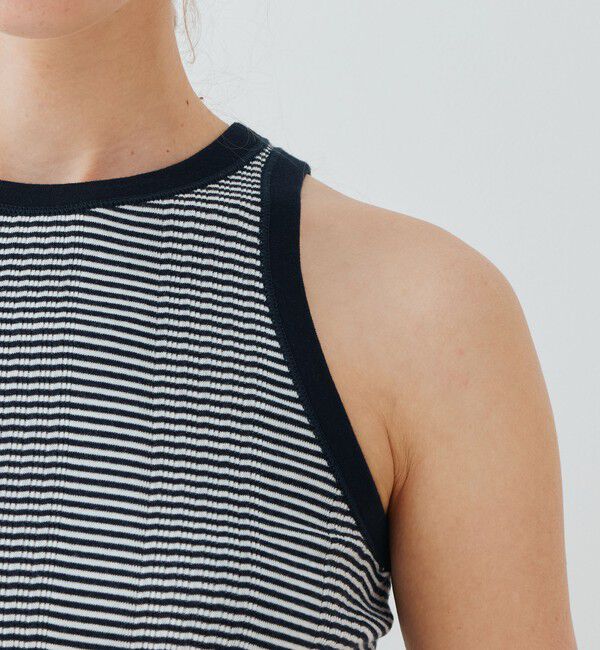 GALERIE VIE「コットンランダムリブ アメリカンスリーブタンクトップ」|タンクトップ|