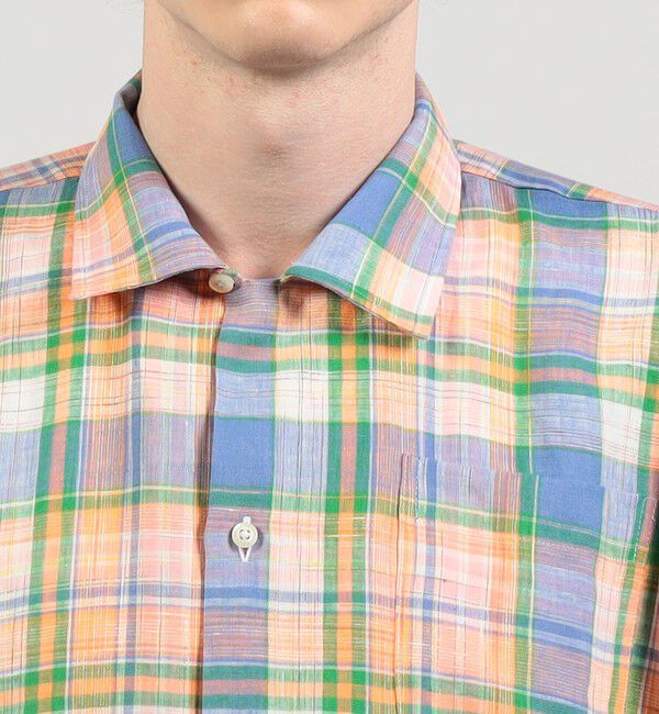 TOMORROWLAND BUYING WEAR「【別注】INDIVIZUALIZED SHIRTS リネン キャンプカラーシャツ」|シャツ・ブラウス|