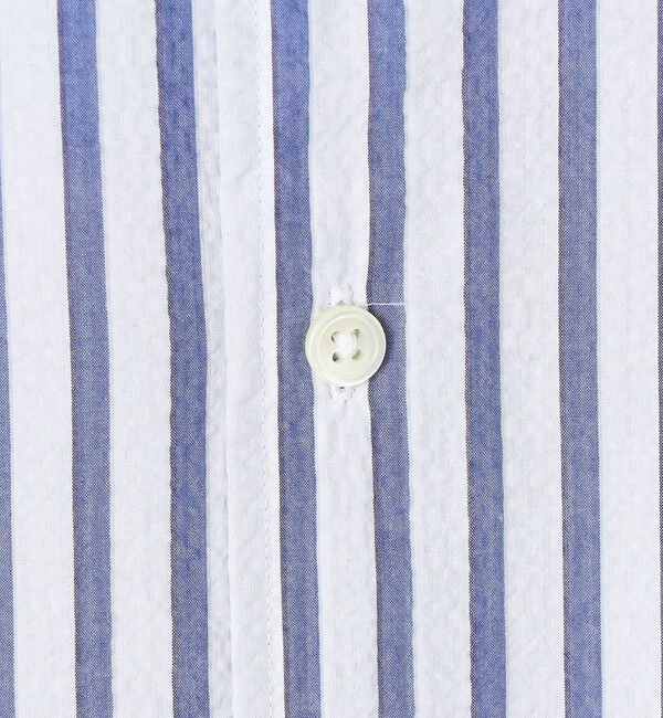 TOMORROWLAND MENS「コットンシアサッカー セミワイドカラーシャツ」|シャツ・ブラウス|