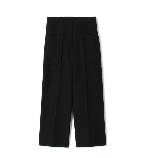 BACCA「ポリエステルウール ワイドカーゴパンツ」|その他|19 ブラック