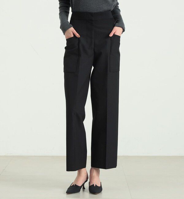 BACCA「ポリエステルウール ワイドカーゴパンツ」|その他|