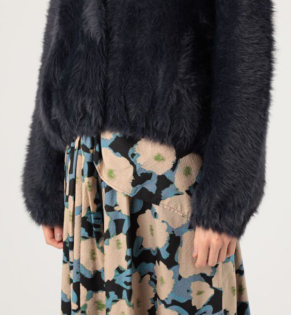 Ballsey「フェザーヤーン ステンカラーカーディガン」|カーディガン|