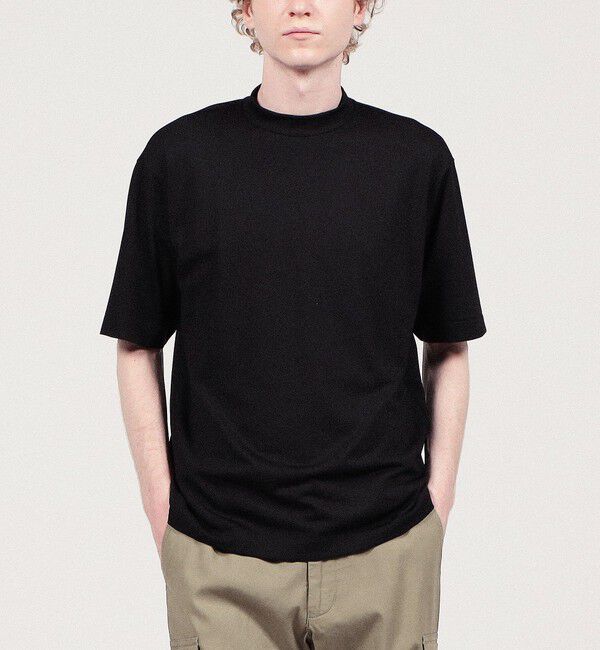 TOMORROWLAND MENS「ウールポリエステル モックネックプルオーバー」|Tシャツ・カットソー|
