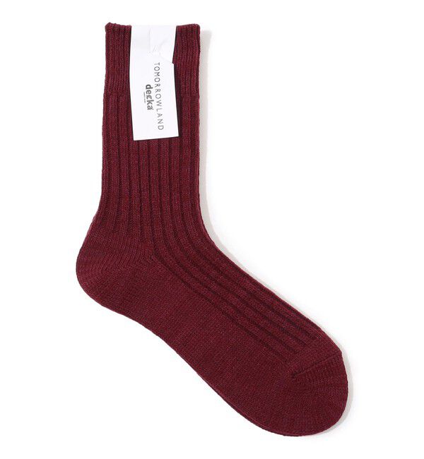 TOMORROWLAND GOODS「【別注】decka リブソックス」|ソックス|39 ボルドー